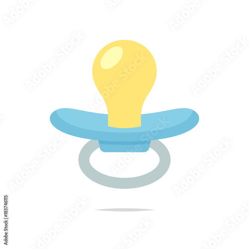 Pacifier isolated vector