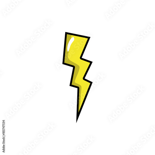 thunder weather patch style design