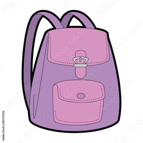 womans backpack isolated icon vector illustration design