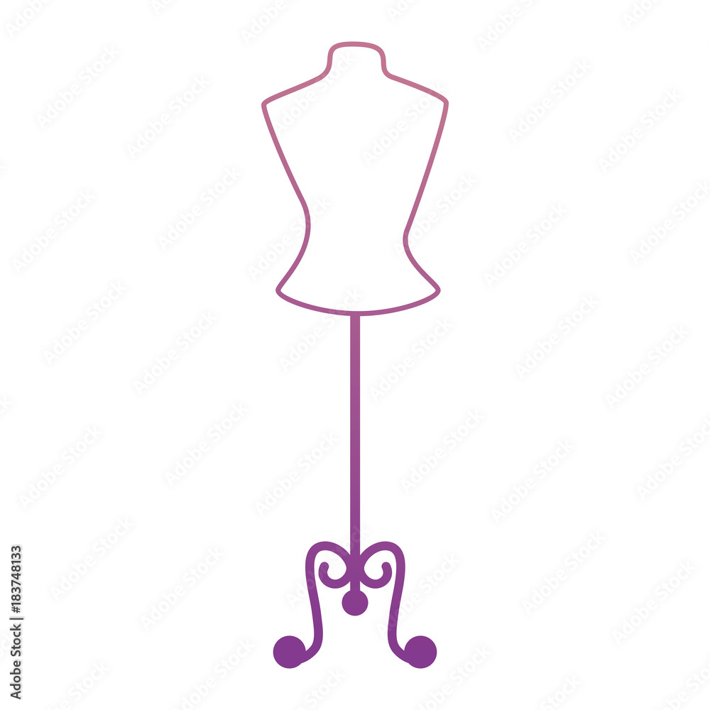 mannequin store isolated icon vector illustration design