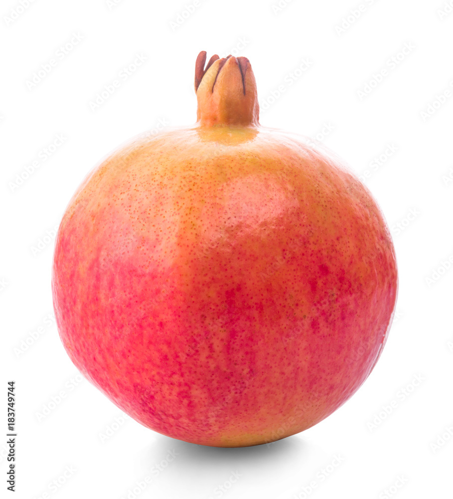 Pomegranate fruit isolated on white Pomegranate fruit isolated on white