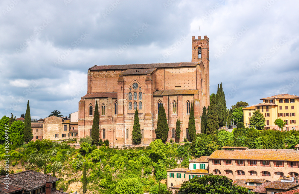 Basilica of San Domenico (Basilica Cateriniana) is basilica church in Siena, Tuscany, Italy