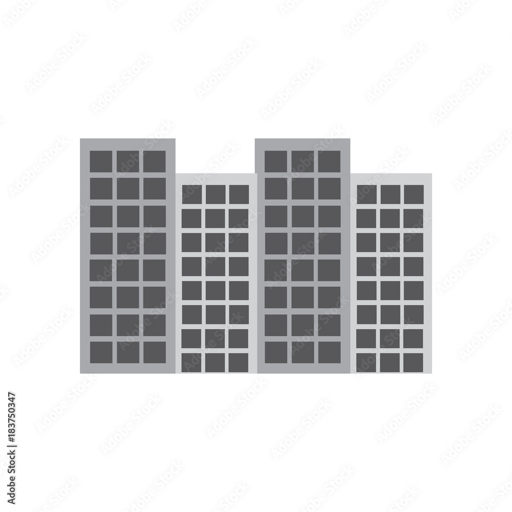 building city urban tower architecture vector illustration