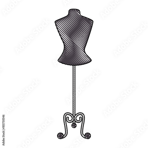 mannequin store isolated icon vector illustration design