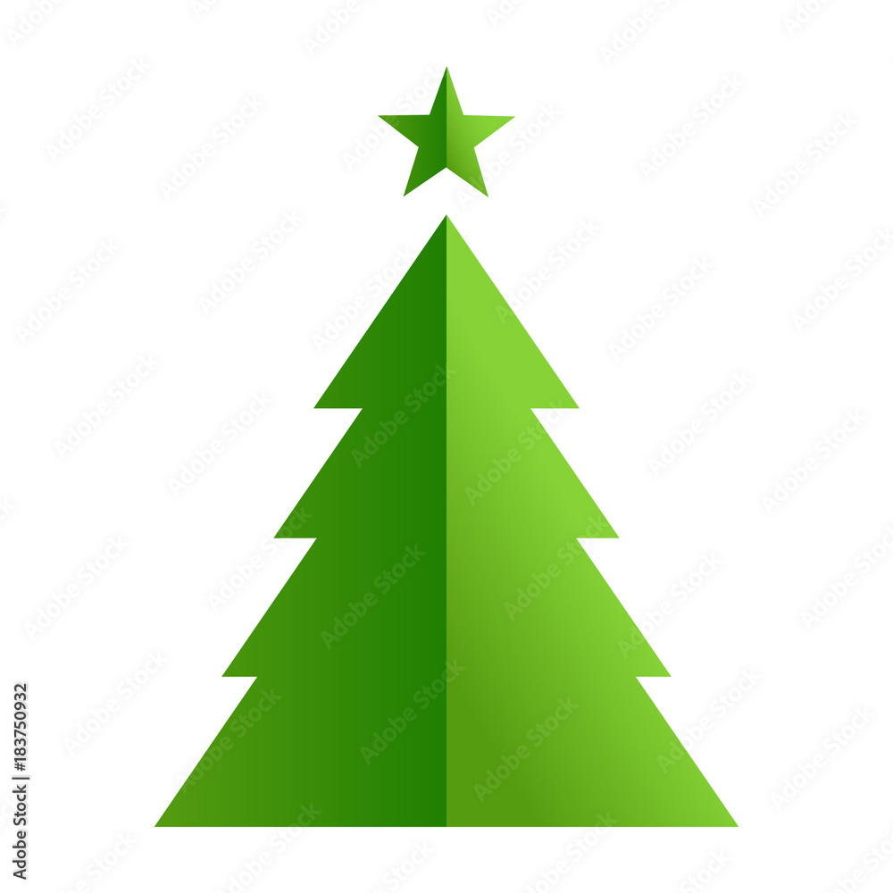 Christmas tree vector illustration. Christmas tree vector illustration.