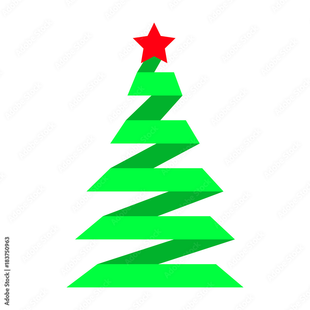 Christmas tree vector illustration. Christmas tree vector illustration.