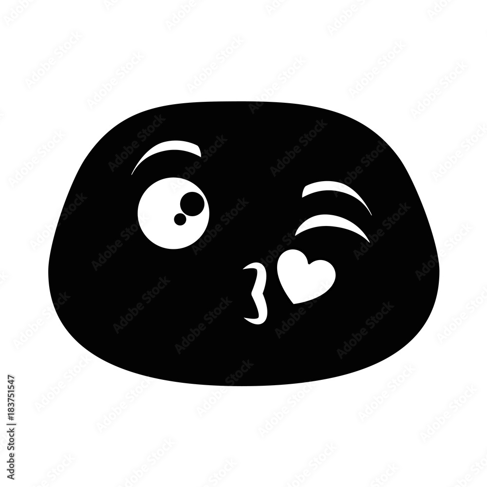 Fototapeta premium lovely emoji face icon vector illustration design