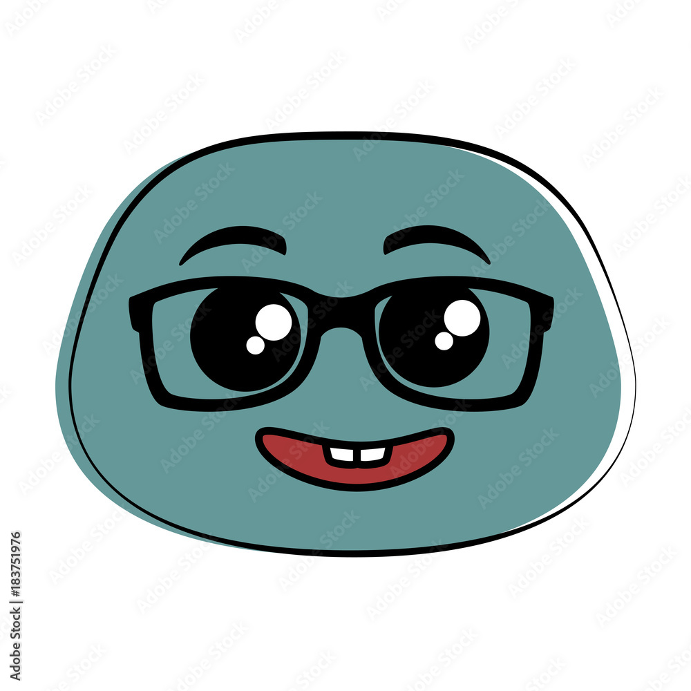 nerd emoji face icon vector illustration design nerd emoji face icon vector illustration design