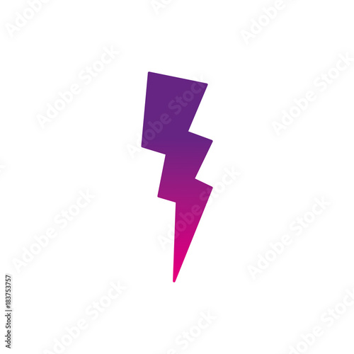 color silhouette thunder weather patch style design