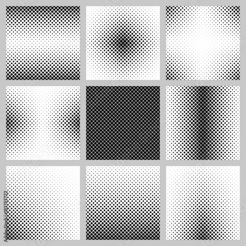 Set of nine rounded square pattern designs © David Zydd