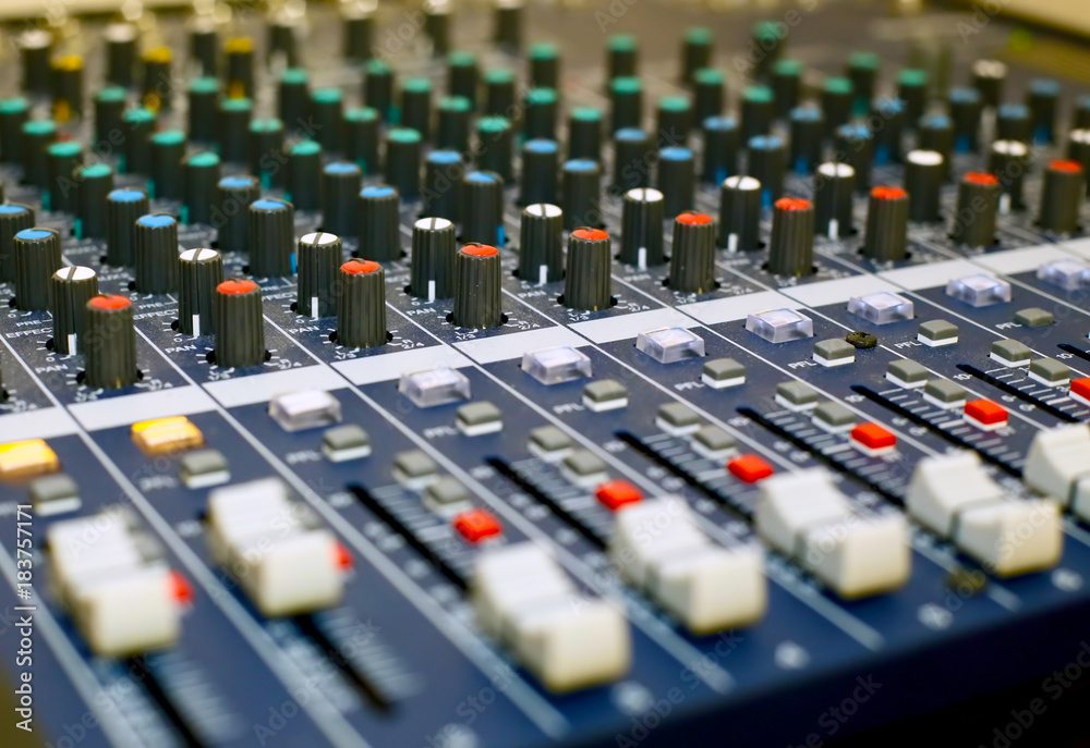 Fototapeta premium Mixer console