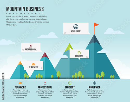 Mountain Business Infographic