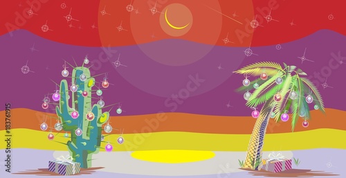 Christmas Palm New Year