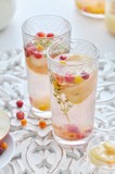 Fruit and berry drink. Cold fragrant tea. Lemonade