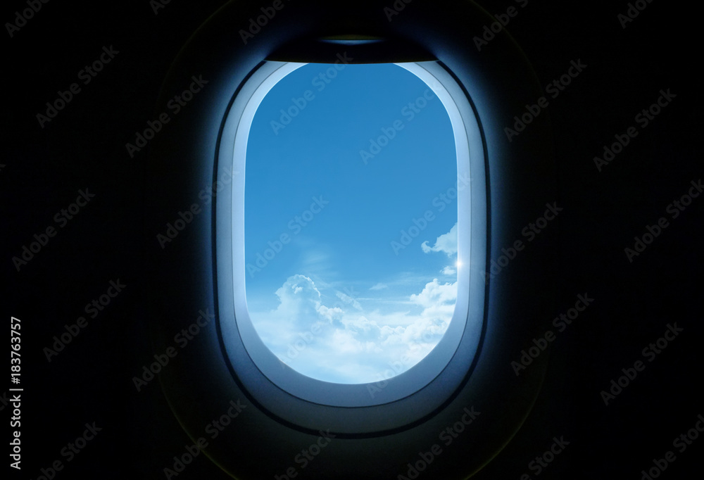 Fototapeta premium 비행기 창문