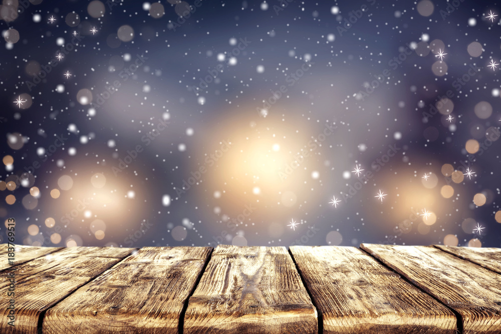 Naklejka premium christmas background of desk and space for your decoration 
