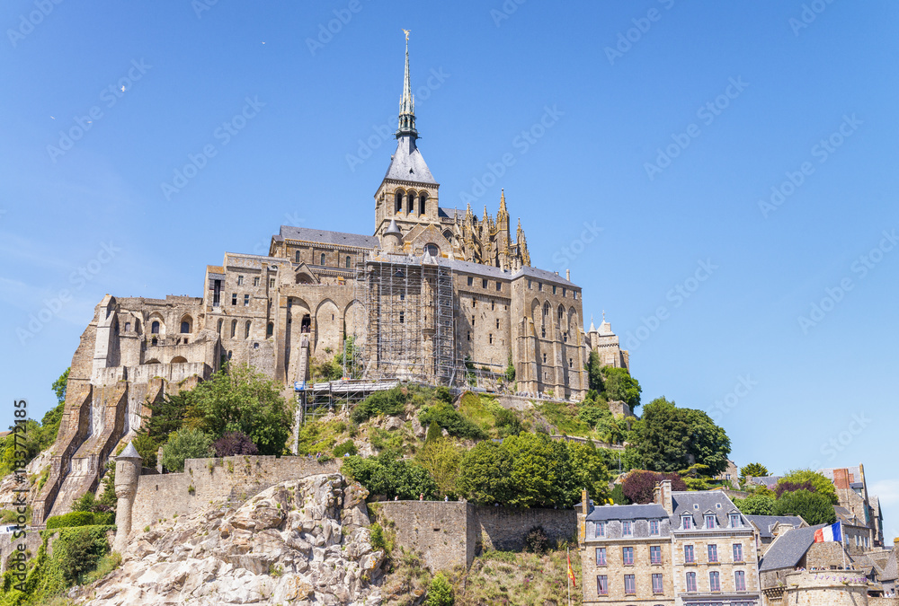 Obraz premium Mont Saint Michel Castle in Normandy, France