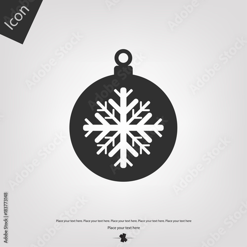 Christmas ball vector icon