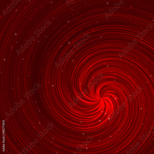 Red spiral abstract background.