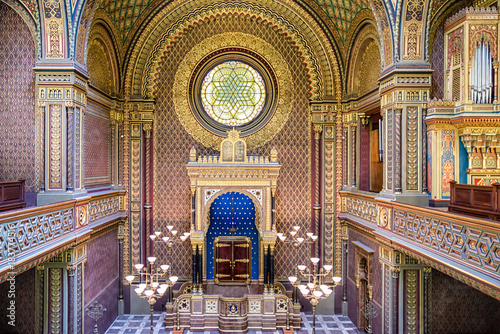 Spanish synagogue in Prague, Czech republic photo