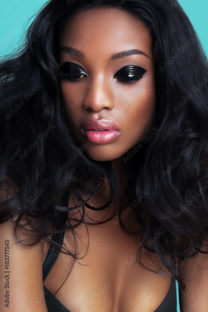 African Woman With Beautiful Hair African Woman With Beautiful Hair