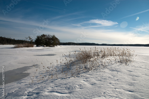 Winter landscape in Sweden