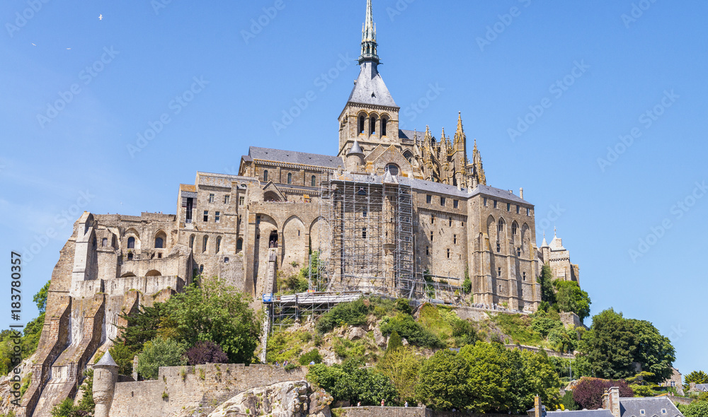 Obraz premium Mont Saint Michel Castle in Normandy, France