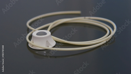 Port a catheter or central venous access device on table