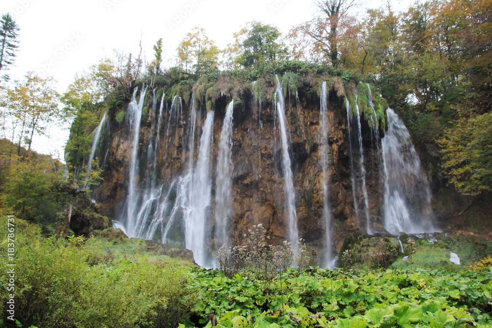 Naklejka premium Plitvice Lakes National Park