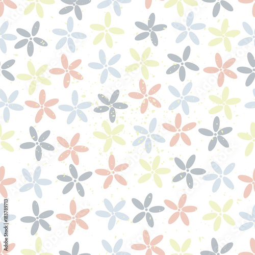 pattern of flowers. Brush strokes. It can be used for backgrounds, websites, brochures, postcards, etc.