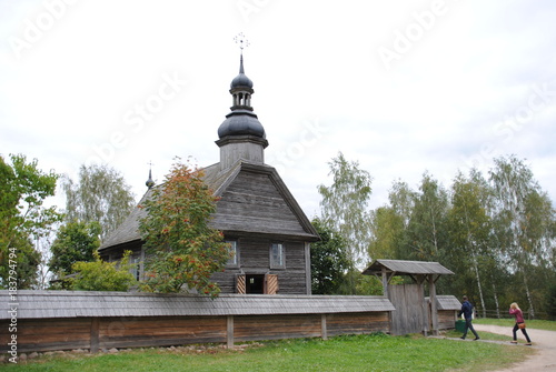 Beautiful architecture of the Belarusian village