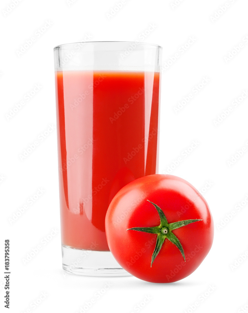 Glass of tomato juice