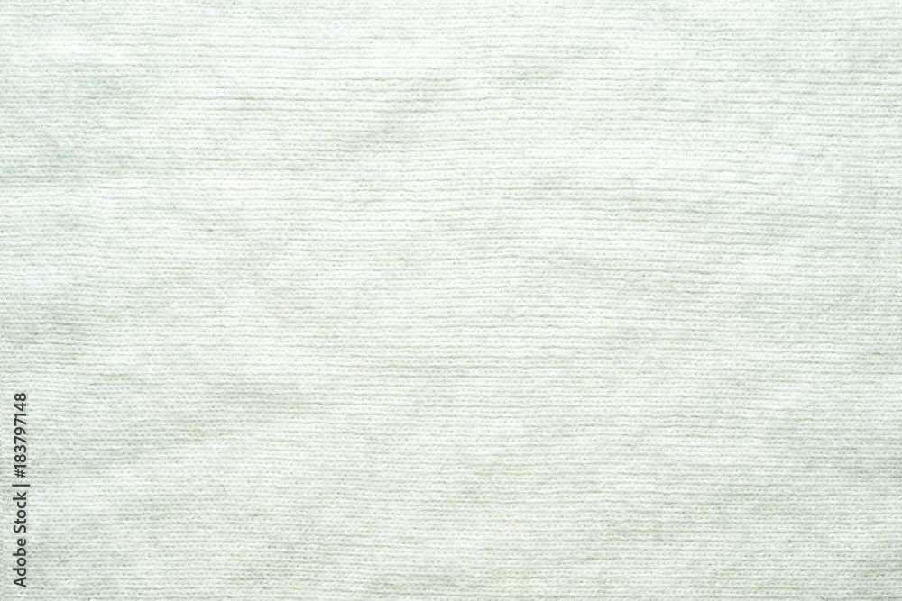Fototapeta premium Real white knitted fabric textured background