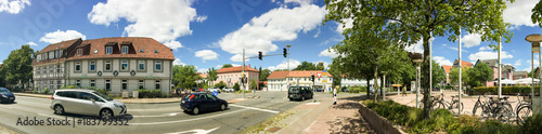 CELLE  GERMANY - JULY 2016  Tourists visit city center. Celle attracts 3 million people annually