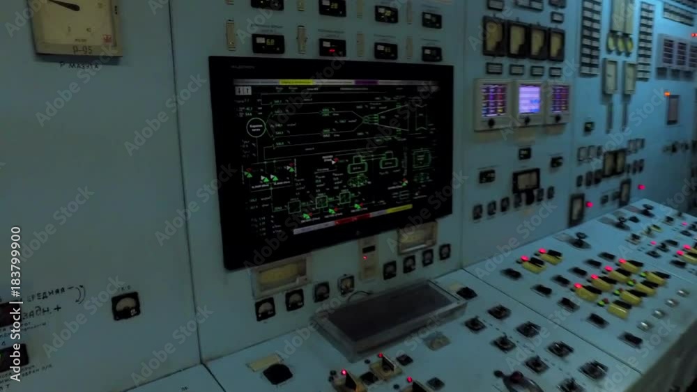 old power station. plant control room. old power station. plant control room.