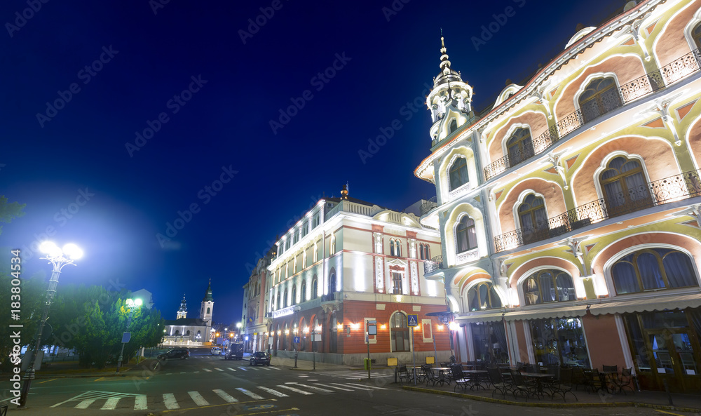 Oradea city in night