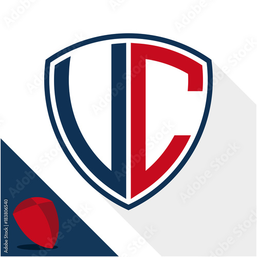 Icon logo / shield badge with combination of V & C initials Free Download Icon logo / shield badge with combination of V & C initials - GFXLoad