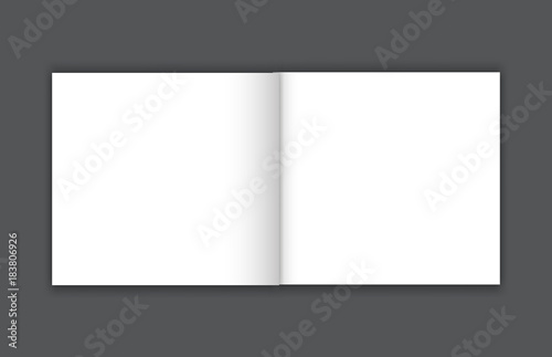 Blank Bi fold brochure mockup cover template