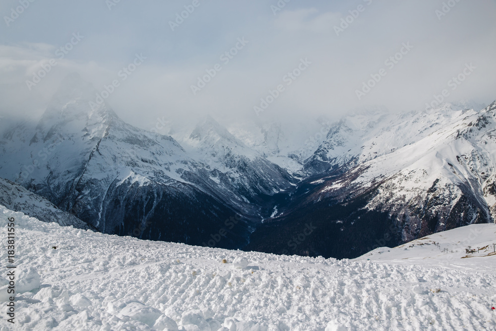 Obraz premium winter mountain landscape