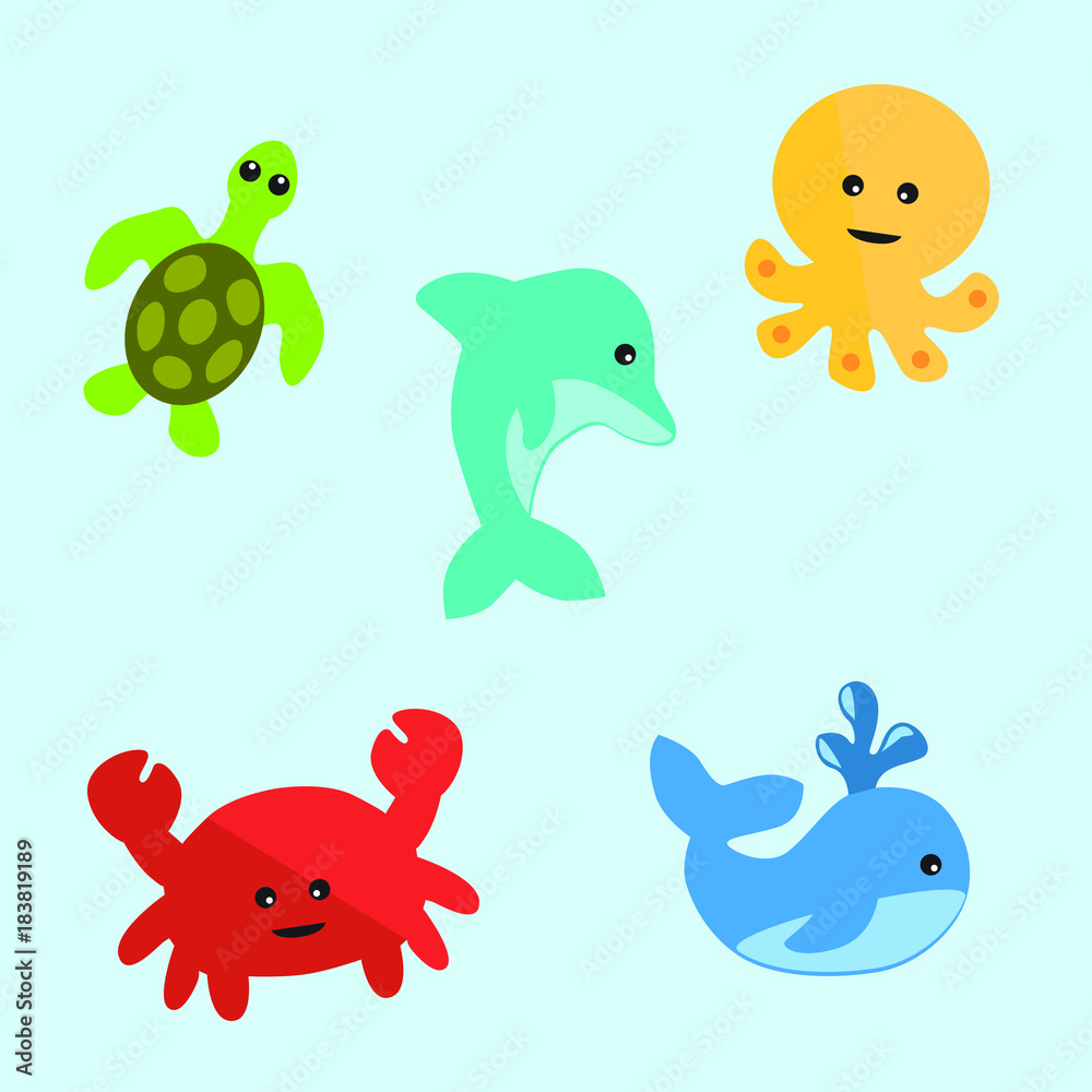 Vector animal set, icons Vector animal set, icons
