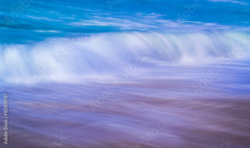 long exposure stormy ocean