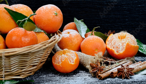 clementines on table