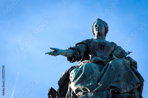 Monument to Empress Maria Theresa in Maria-Theresien-Platz and Memorial Square in Vienna Austria