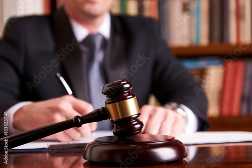 Wallpaper Mural Judge or lawyer working with agreement Torontodigital.ca