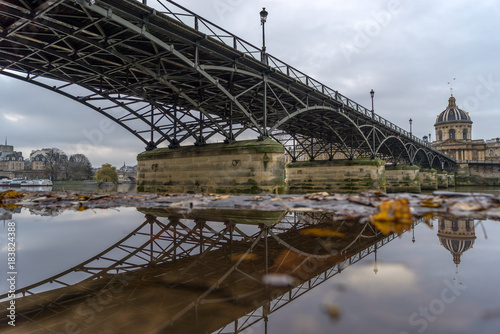 River Seine with Pont des Arts and Institut de France in Paris © Netfalls