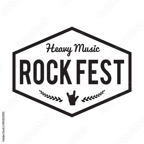 Rock fest badge