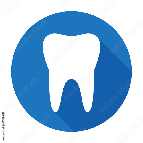 teeth icon dentist flat