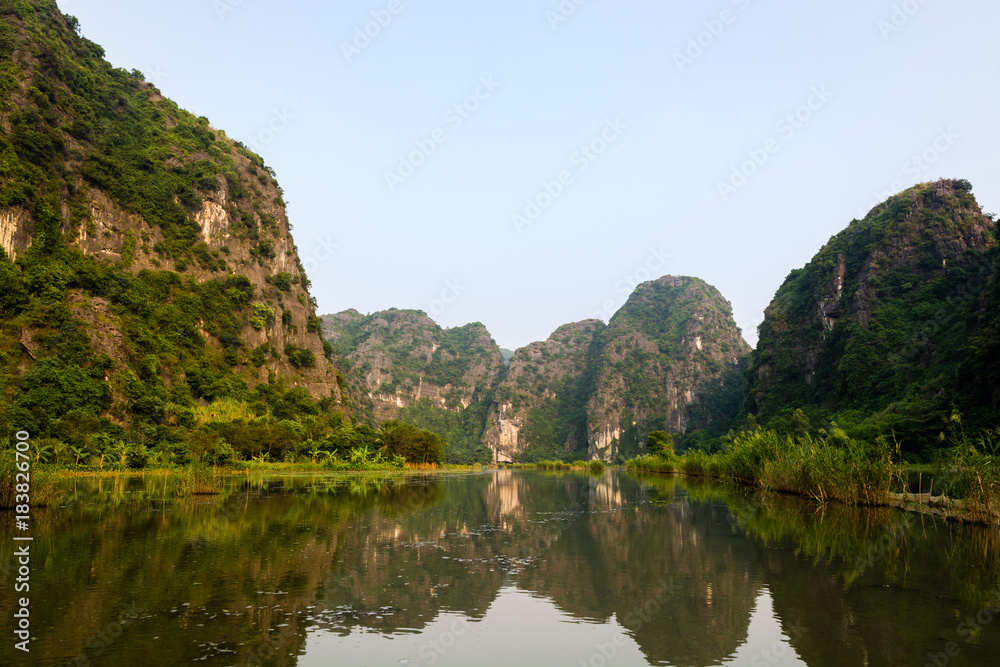 Fototapeta premium River near Ninh Binh, Vietnam