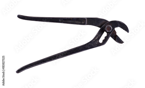 Tools - positive grip pump pliers. Isolated