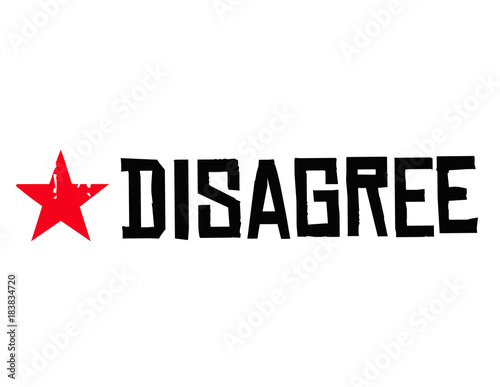 Disagree. Typographic stamp visualisation concept Original series.